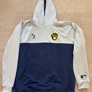Baseballism Milwaukee Brewers Reversible hoodie size XL